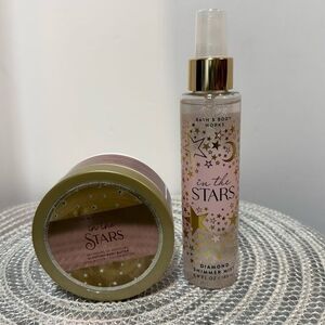 BBW In The Stars Glowtion Body Butter and Diamond Shimmer Mist Set of 2 NWT